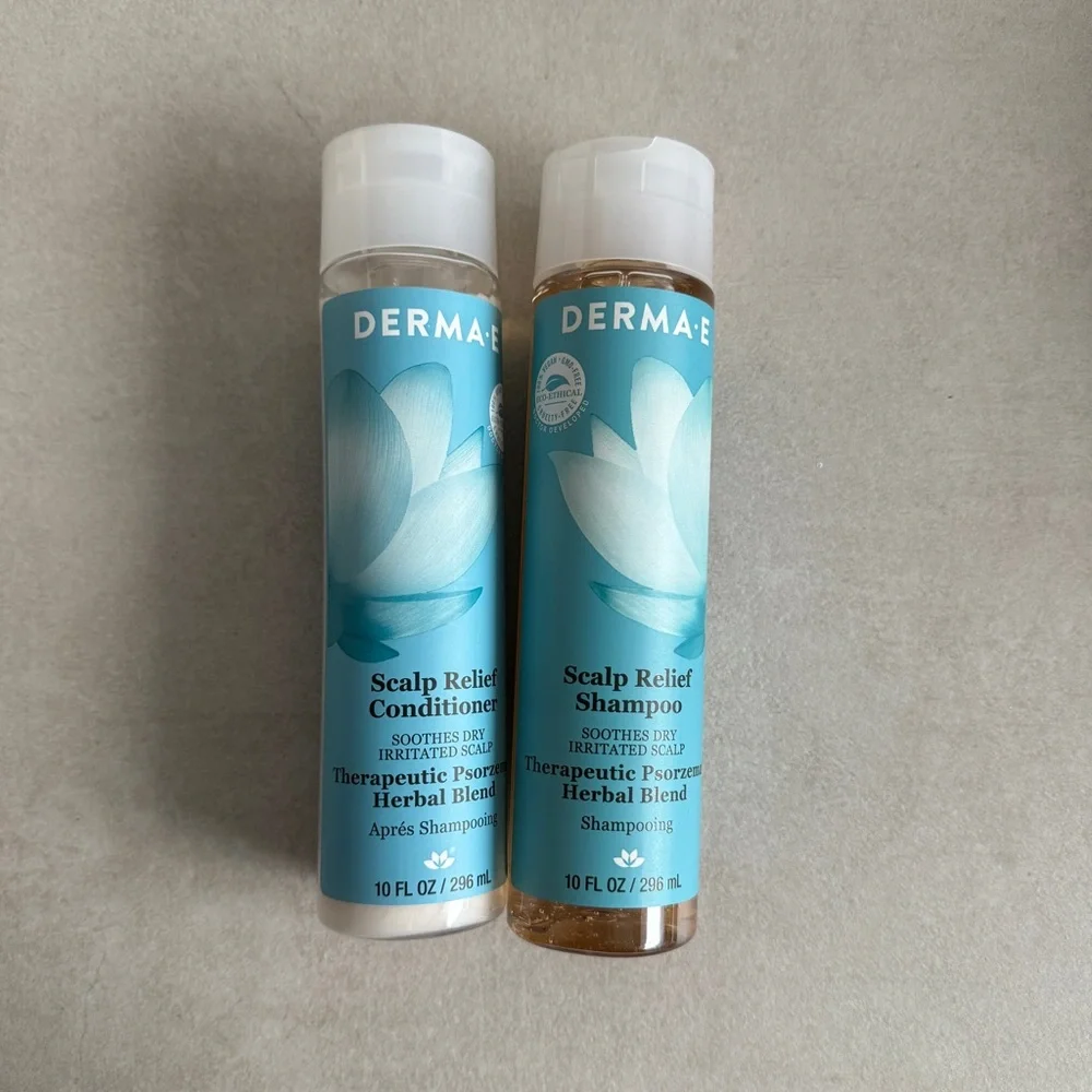 DERMA E Scalp Relief Shampoo & Conditioner Set - Soothing Herbal Blend